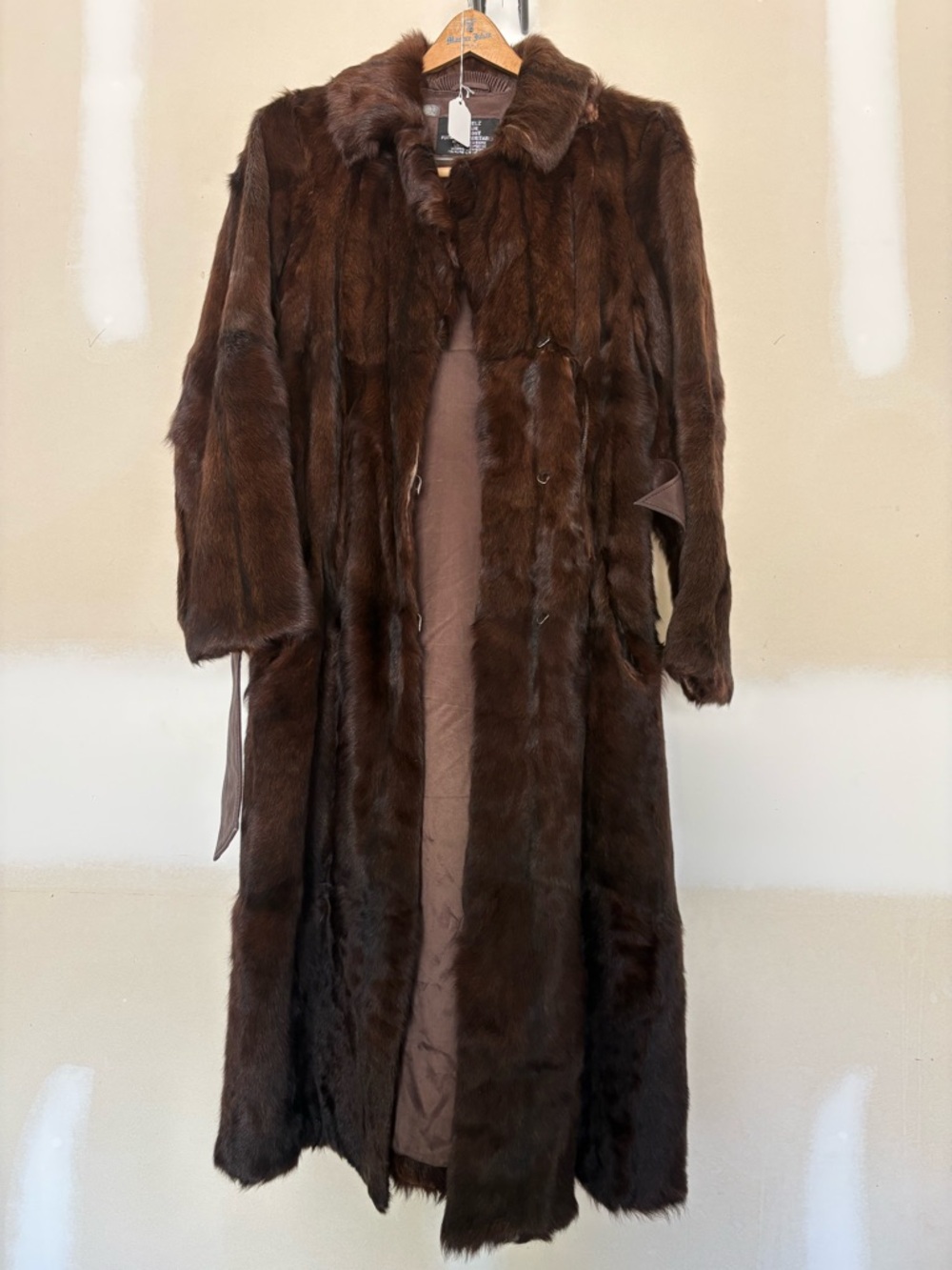 Long Brown Fur Coat